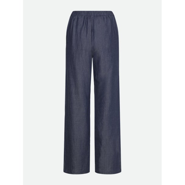 Bukser - Vidde bukser i denim-look