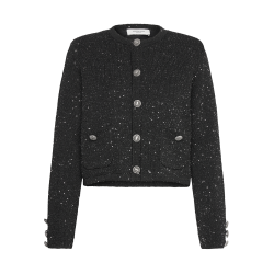 RWVibe LS Short Sequin Knit Jacket