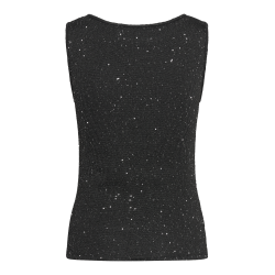 RWVibe SL Sequin Boatneck Knit Top