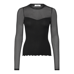 RWbernadine Organic LS Lace T-shirt