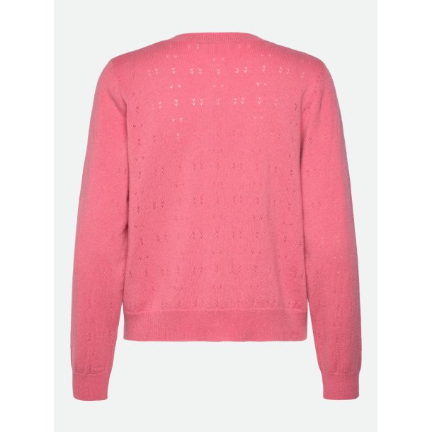 RWLaica Cashmere LS Pointelle  Cardigan