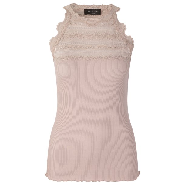 Silk top regular w/wide lace