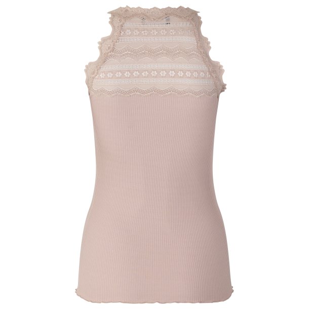 Silk top regular w/wide lace