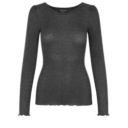 Silk t-shirt ls w/lurex