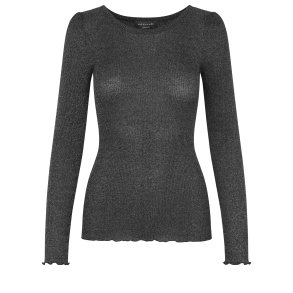 Silk t-shirt ls w/lurex