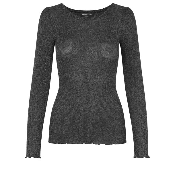 Silk t-shirt ls w/lurex