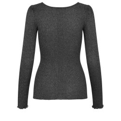 Silk t-shirt ls w/lurex