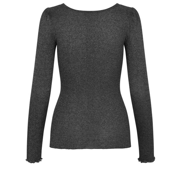 Silk t-shirt ls w/lurex