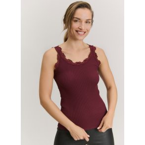 RMBabette Silk SL U-Neck Lace Top