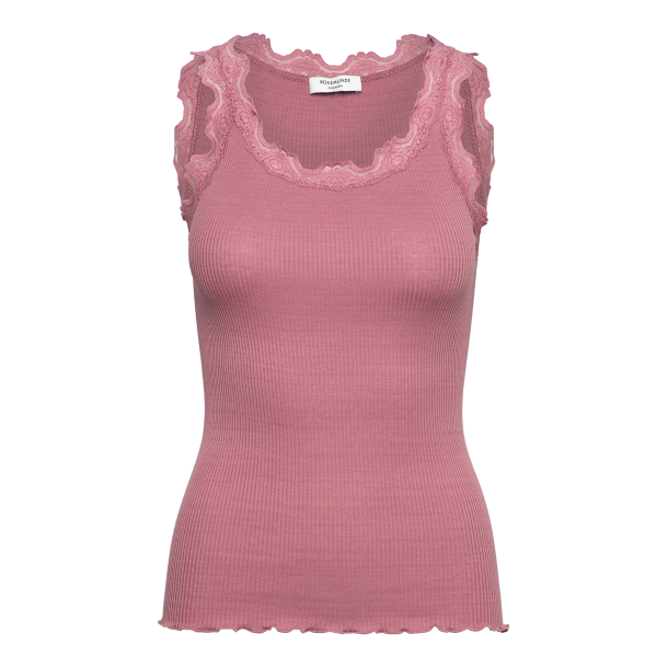 RMBabette Silk SL U-Neck Lace Top