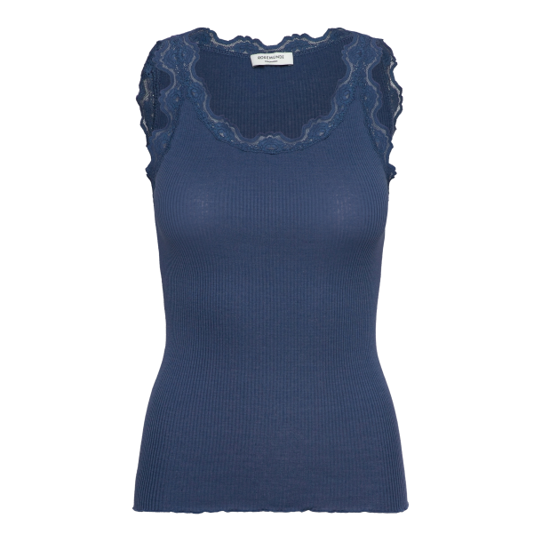 RMBabette Silk SL U-Neck Lace Top