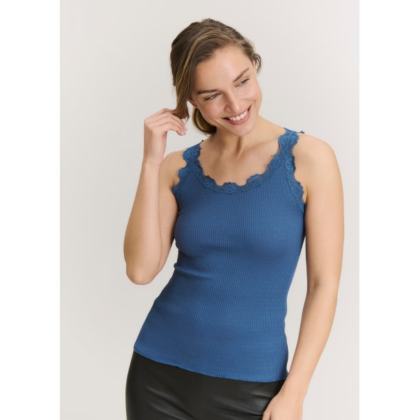 RMBabette Silk SL U-Neck Lace Top