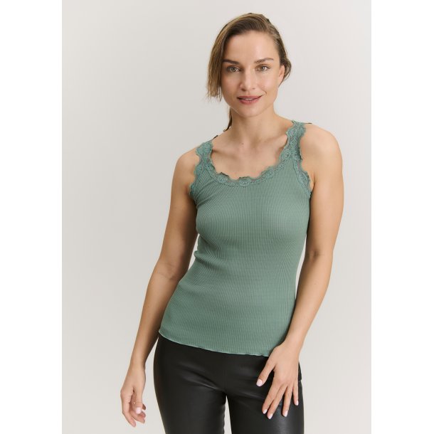 RMBabette Silk SL U-Neck Lace Top