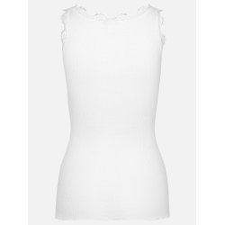 Silk top regular w/vintage lace