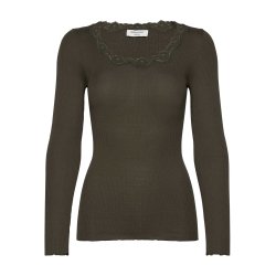 RW Babette LS U-neck Lace T-shirt