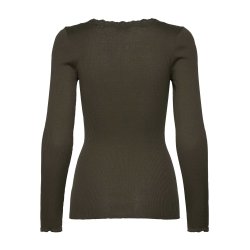 RW Babette LS U-neck Lace T-shirt