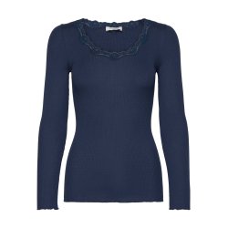 RW Babette LS U-neck Lace T-shirt