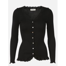 Silk cardigan regular Is w/rev vintage lace