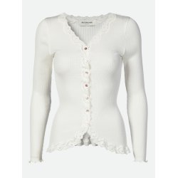 Silk cardigan regular Is w/rev vintage lace