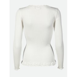 Silk cardigan regular Is w/rev vintage lace