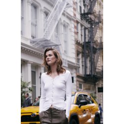 Silk cardigan regular Is w/rev vintage lace