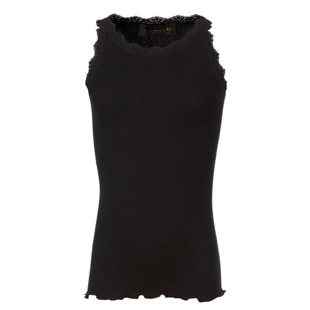 Silk top regular w/wide lace