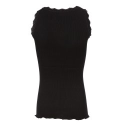 Silk top regular w/wide lace