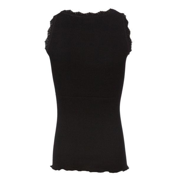 Silk top regular w/wide lace