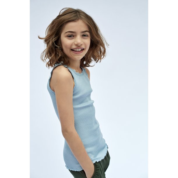 Silk top regular w/wide lace