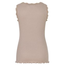 Silk top regular w/wide lace