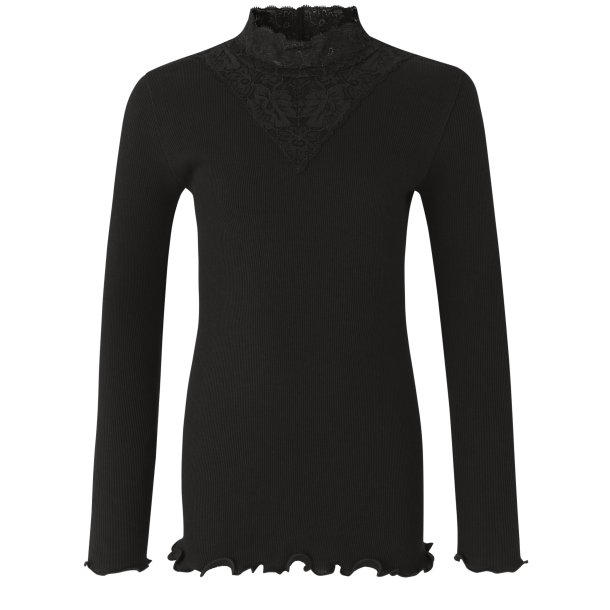 Organic t-shirt ls w/lace