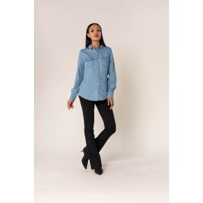 Klassisk Denim Skjorte