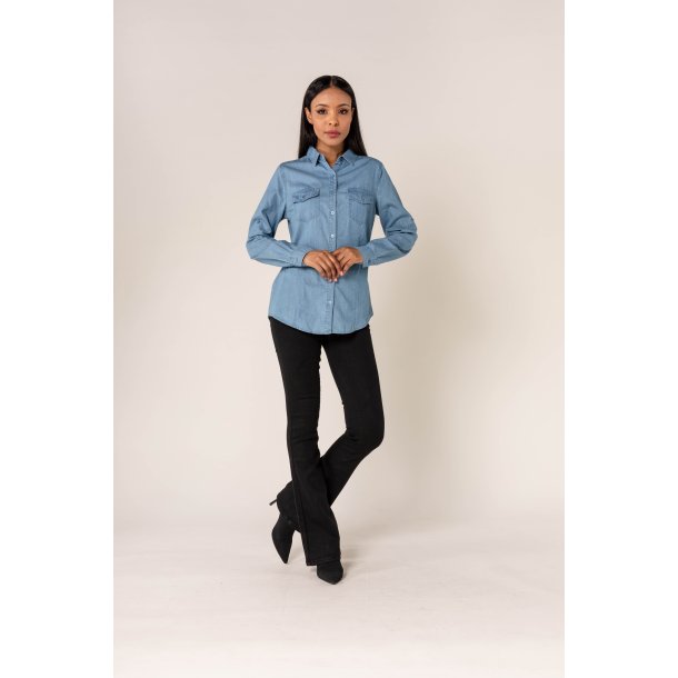 Klassisk Denim Skjorte