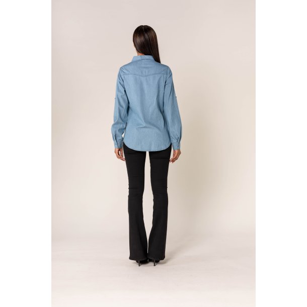 Klassisk Denim Skjorte