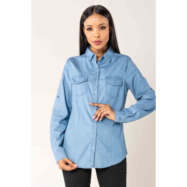 Klassisk Denim Skjorte