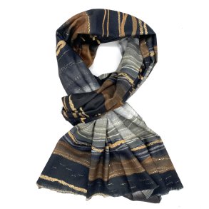  T�rkl�de strikket med Guld