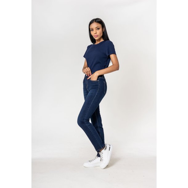 Jeans - hjtaljede stretch.