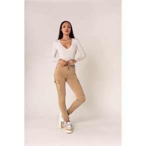 Cargo Bukser i Beige