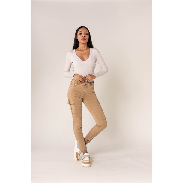 Cargo Bukser i Beige