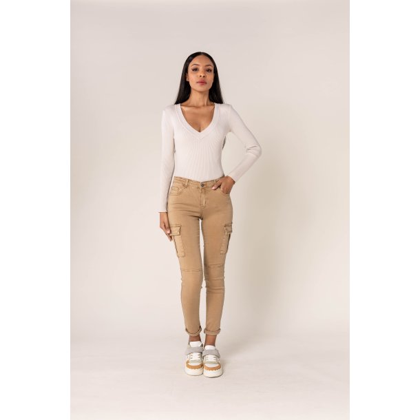 Cargo Bukser i Beige