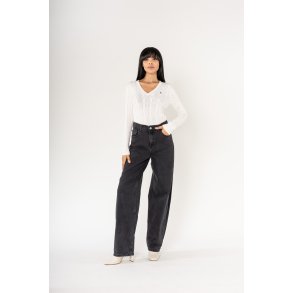 Ballon Jeans i Sort Denim