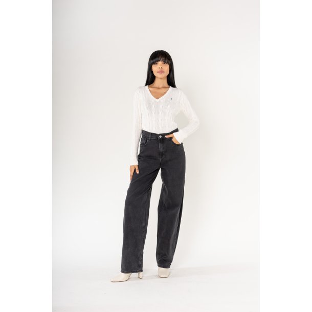 Ballon Jeans i Sort Denim