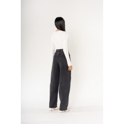 Ballon Jeans i Sort Denim